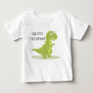 T-shirt Pour Bébé Chemise d'anniversaire de dinosaure d'enfants