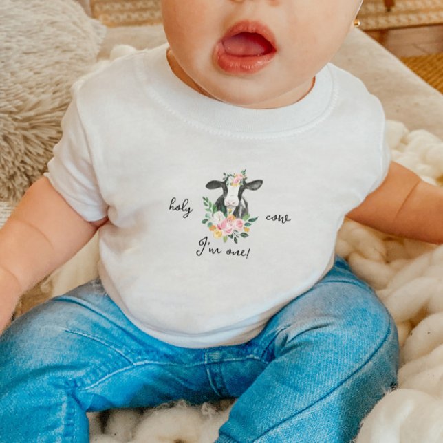 T-shirt Pour Bébé Chemise d'anniversaire de la vache DIXIE (Créateur téléchargé)