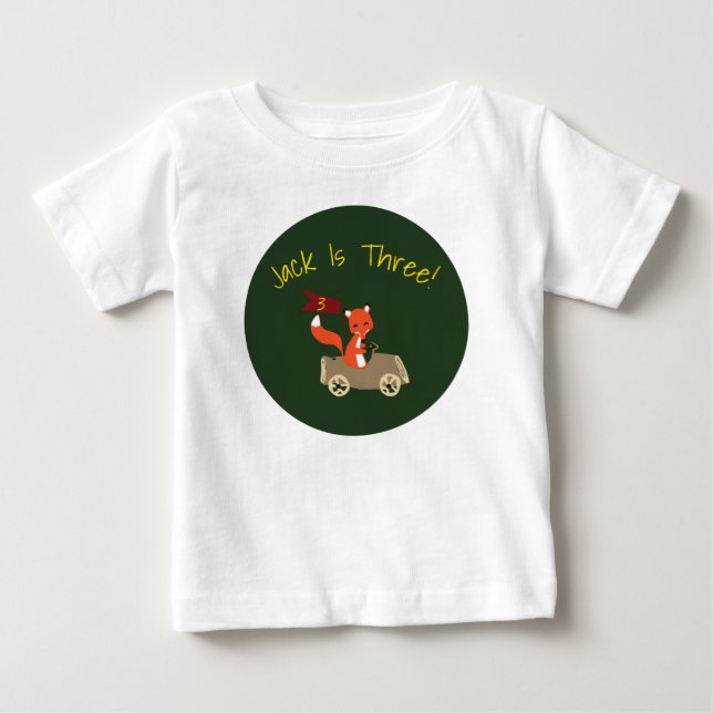T-shirt Pour Bébé Chemise d'anniversaire de régions boisées (Devant)