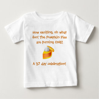 T-shirt Pour Bébé Chemise d'anniversaire de tarte de citrouille