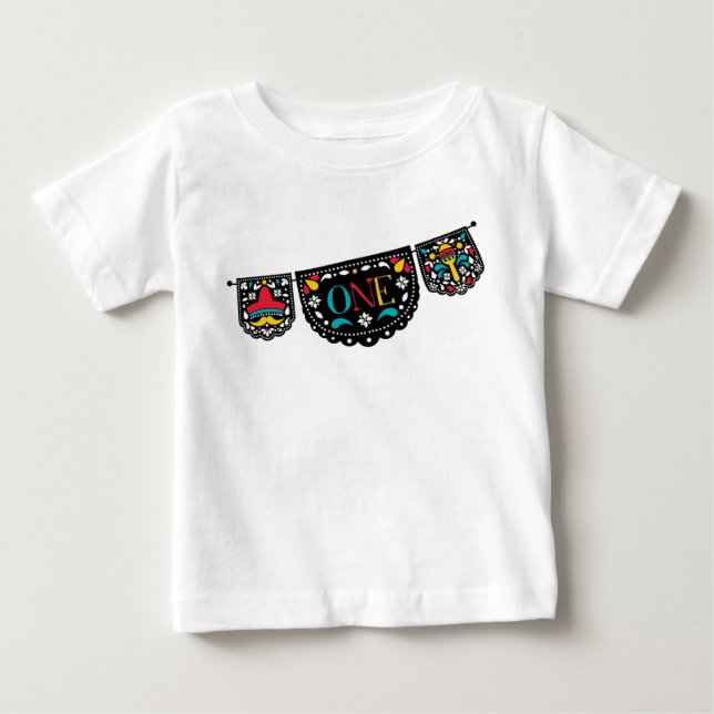 T-shirt Pour Bébé Chemise d'anniversaire Fiesta (Devant)