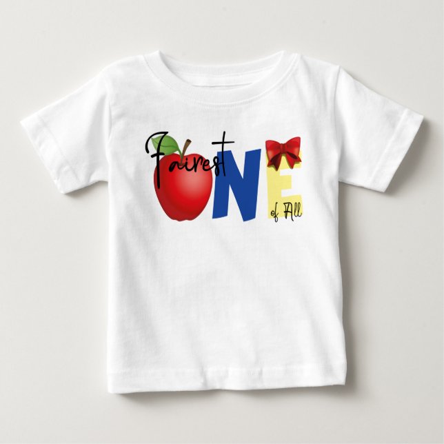 T-shirt Pour Bébé Chemise d'anniversaire inspirée de la neige blanch (Devant)