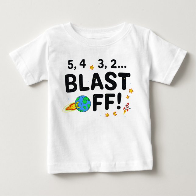 T-shirt Pour Bébé Chemise d'anniversaire pour garçon de 1 an – Douce (Devant)