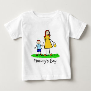 T-shirt Pour Bébé Chemise d'art de famille personnalisée mère et fil
