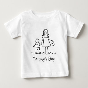 T-shirt Pour Bébé Chemise d'art de famille personnalisée mère et fil