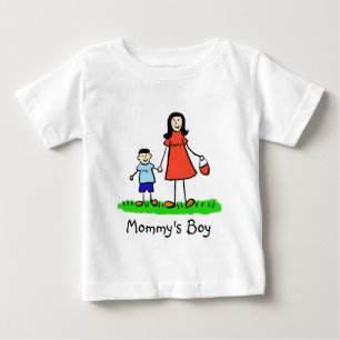 T-shirt Pour Bébé Chemise d'art de famille personnalisée mère et fil