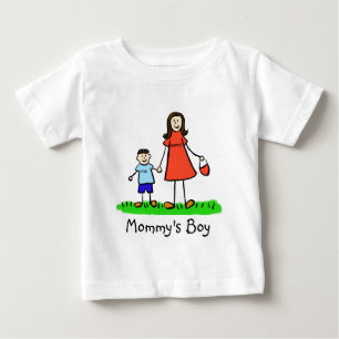 T-shirt Pour Bébé Chemise d'art de famille personnalisée mère et fil