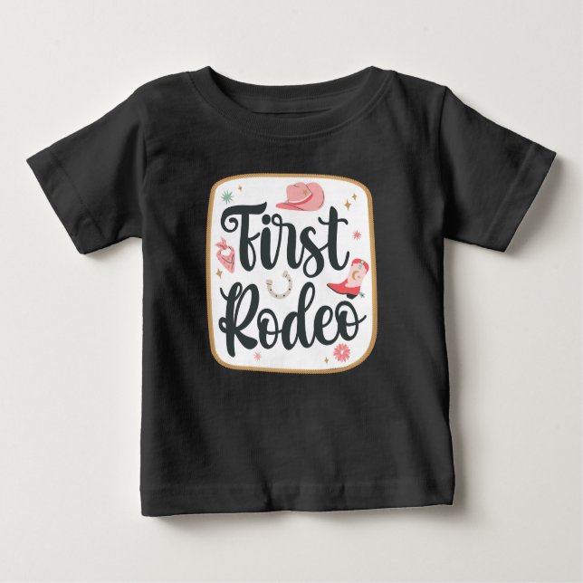 T-shirt Pour Bébé Chemise de 1er anniversaire pour fille 'Girl's Fir (Devant)