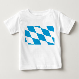 T-shirt Pour Bébé Chemise de bébé avec drapeau de la Bavière, All
