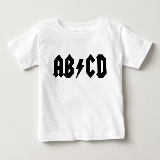 T-shirt Pour Bébé Chemise de bébé d'AB/CD (Devant)