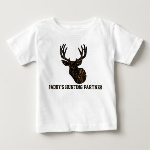 T-shirt Pour Bébé Chemise de bébé d'associé de la chasse du papa 