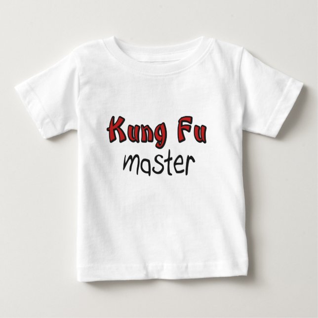 T-shirt Pour Bébé Chemise de bébé de Kung Fu (Devant)