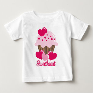 T-shirt Pour Bébé Chemise de bébé de petit gâteau d'amoureux
