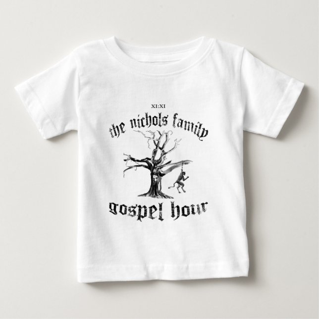 T-shirt Pour Bébé Chemise de bébé de TNFGH (Devant)