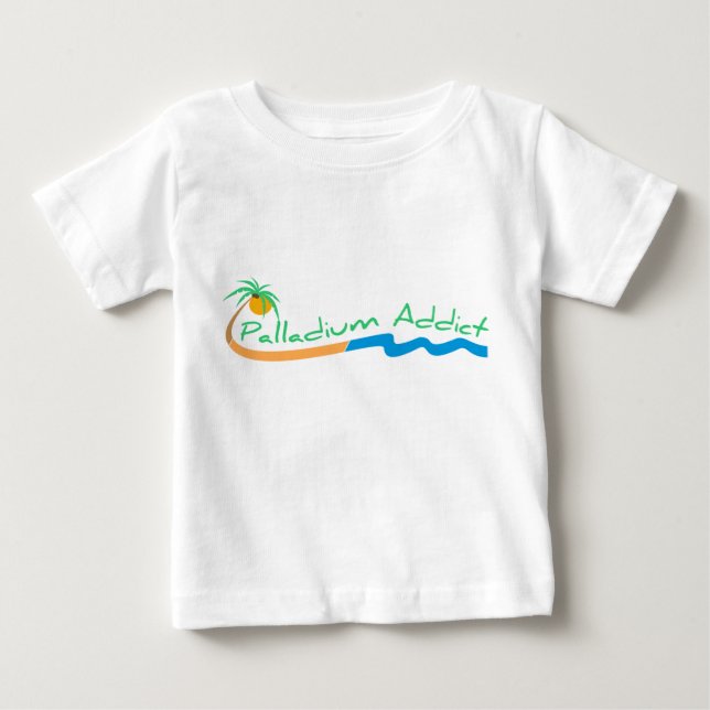 T-shirt Pour Bébé Chemise de bébé d'intoxiqué de palladium (Devant)