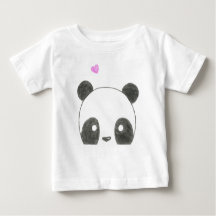 Chemise de bébé d'ours panda