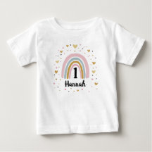 Chemise de bébé pour le premier anniversaire arc-e