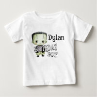 Chemise de Boothday verte Halloween Frankenstein