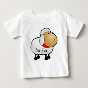 T-shirt Pour Bébé Chemise de brebis de pipi de moutons