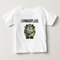 chemise de camouflage de calembour de vache à