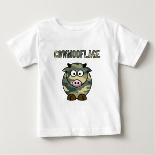 T-shirt Pour Bébé chemise de camouflage de calembour de vache à