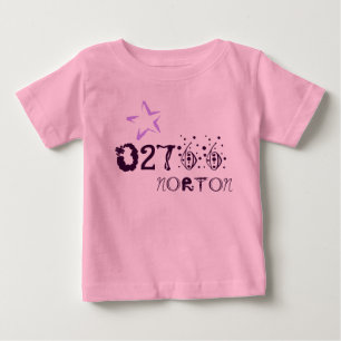 T-shirt Pour Bébé Chemise de CODE POSTAL de ville de bébé