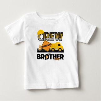 T-shirt Pour Bébé Chemise de construction, Camion de vidage Annivers