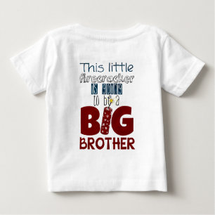 T-shirt Pour Bébé Chemise de faire-part de Preganancy de frère