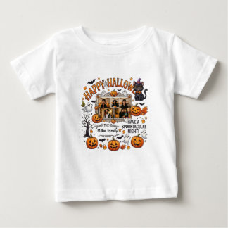 T-shirt Pour Bébé Chemise de famille personnalisée Joyeux Halloween