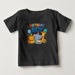 T-shirt Pour Bébé Chemise de fête d'anniversaire pour garçons avec d