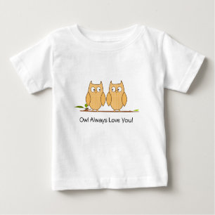 T-shirt Pour Bébé Chemise de hiboux