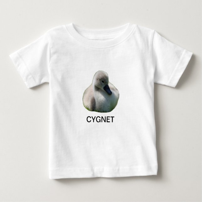 T-shirt Pour Bébé Chemise de jeune cygne (Devant)