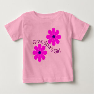 T-shirt Pour Bébé Chemise de la fille du grand-papa - customisée
