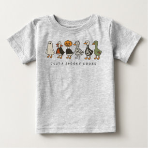 T-shirt Pour Bébé Chemise de l'oie d'Halloween, Éffrayant bébé d'oie