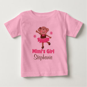 T-shirt Pour Bébé Chemise de l'petit-enfant personnalisée par fille