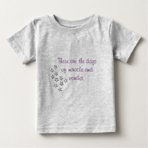 T-shirt Pour Bébé Chemise de miracle et d'enfant en bas âge de la