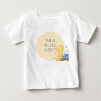 T-shirt Pour Bébé Chemise de naissance bébé personnalisée avec photo