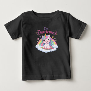 T-shirt Pour Bébé Chemise de naissance pour tout-petit Licorne uniqu