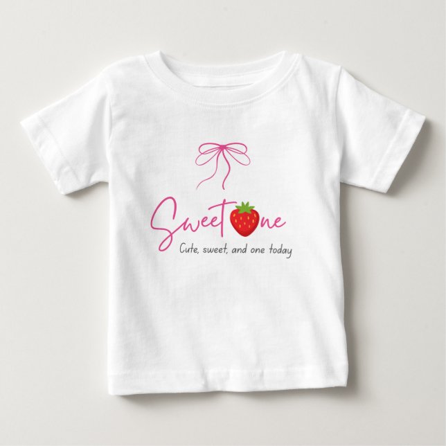 T-shirt Pour Bébé Chemise de naissance Sweet One (Devant)