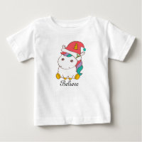 Chemise de Noël Unicorne pour enfants, tout-petits
