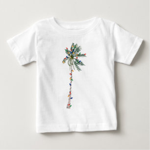 T-shirt Pour Bébé Chemise de palmier de Noël