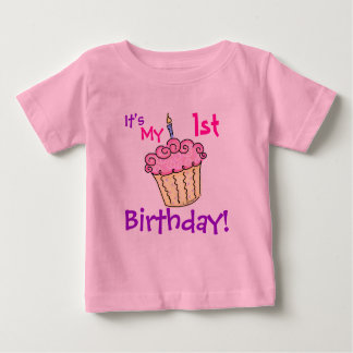 T-shirt Pour Bébé Chemise de petit gâteau d'anniversaire