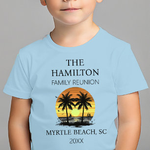 T-shirt Pour Bébé Chemise de plage Reunion Family