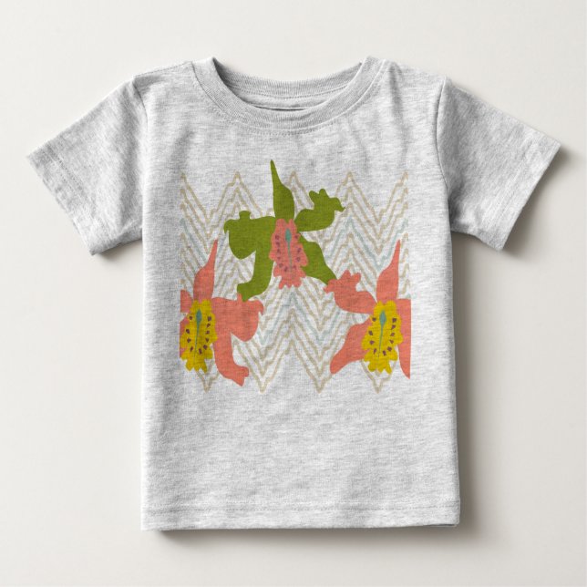 T-shirt Pour Bébé chemise de textile d'orchidée (Devant)