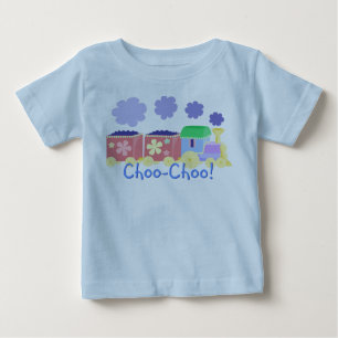 T-shirt Pour Bébé Chemise de train colorée Choo Choo Choo