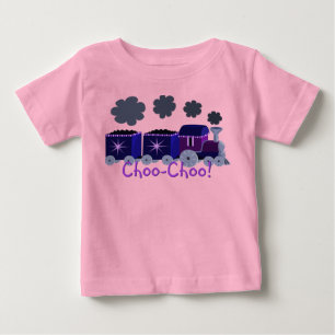 T-shirt Pour Bébé Chemise de train Purple Choo Choo