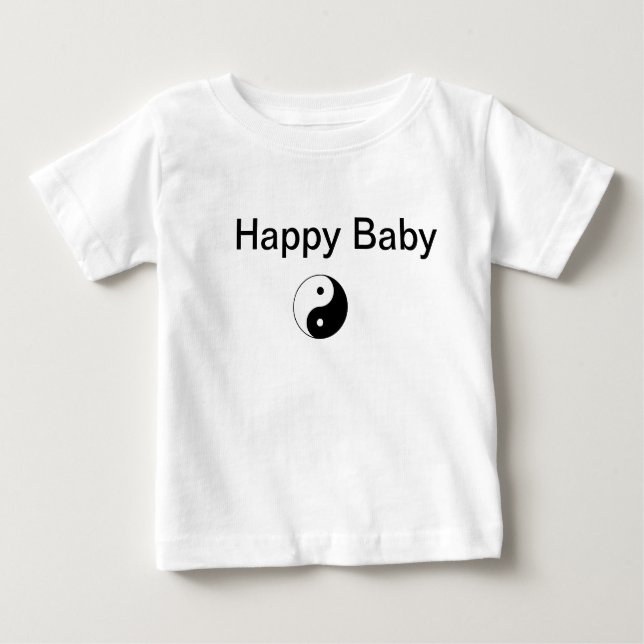 T-shirt Pour Bébé Chemise de yoga pour un bébé heureux (Devant)