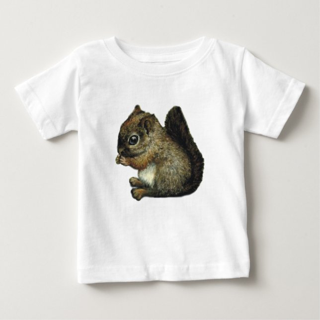 T-shirt Pour Bébé chemise d'écureuil (Devant)