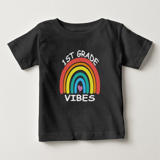 T-shirt Pour Bébé Chemise d'enseignant de première année, Enseignant (Devant)