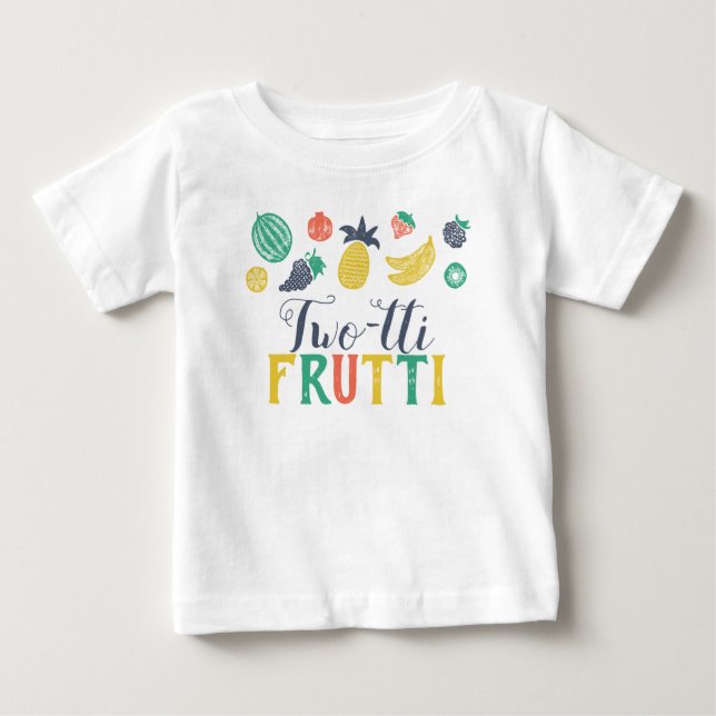 T-shirt Pour Bébé Chemise Deuxième Anniversaire Two-tti Fruiti (Devant)